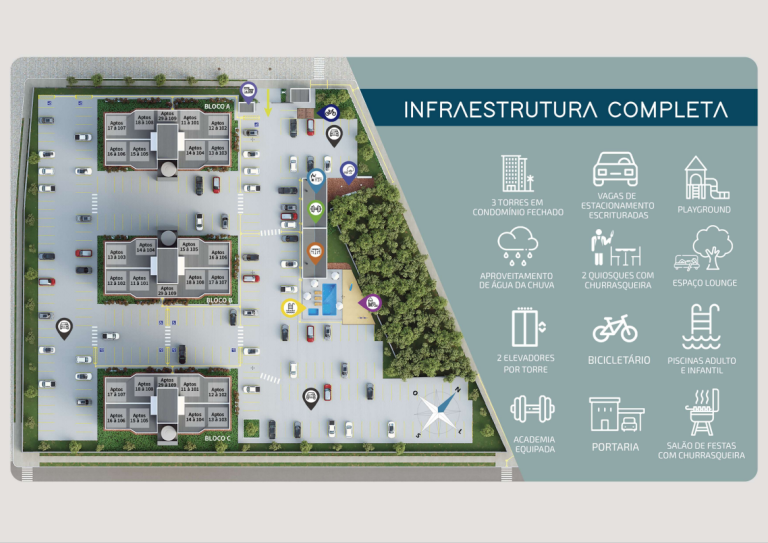 SÃO LEOPOLDO – CAMPINA – APARTAMENTO NA PLANTA COM 2 DORMITÓRIOS