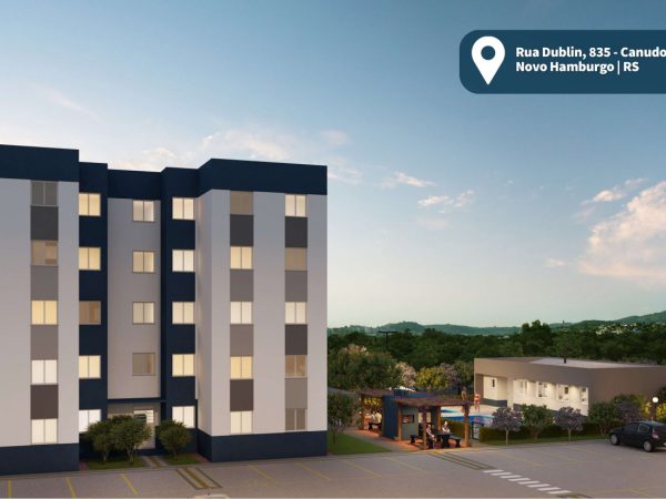 NOVO HAMBURGO – CANUDOS – APARTAMENTO NA PLANTA COM 2 DORMITÓRIOS