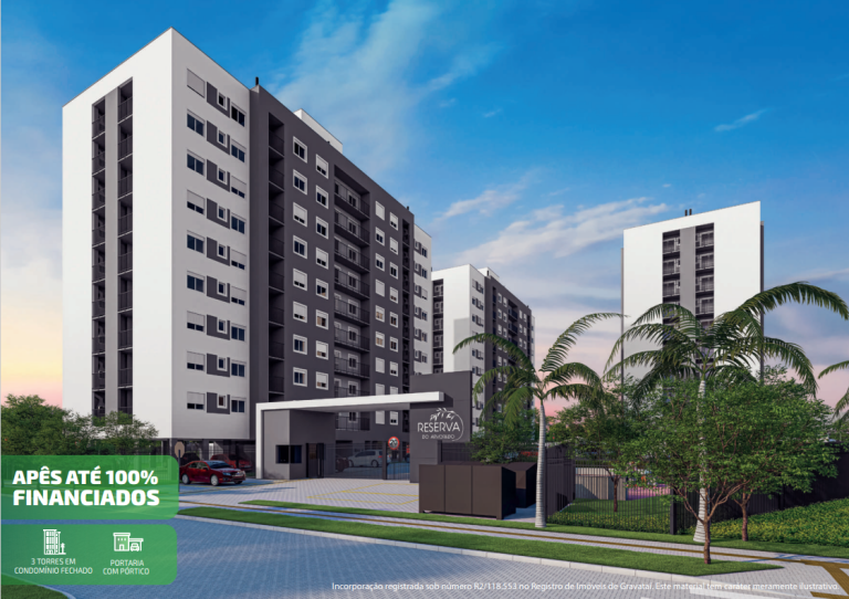 GRAVATAÍ – CADIZ – APARTAMENTO NA PLANTA COM 2 DORMITÓRIOS